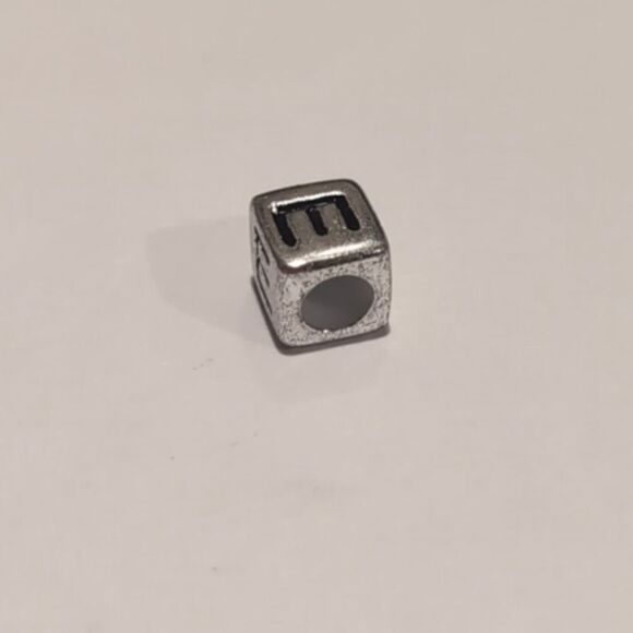 Silver‎ E Spacer Charm for Pandora Style Bracelet - Picture 5 of 5